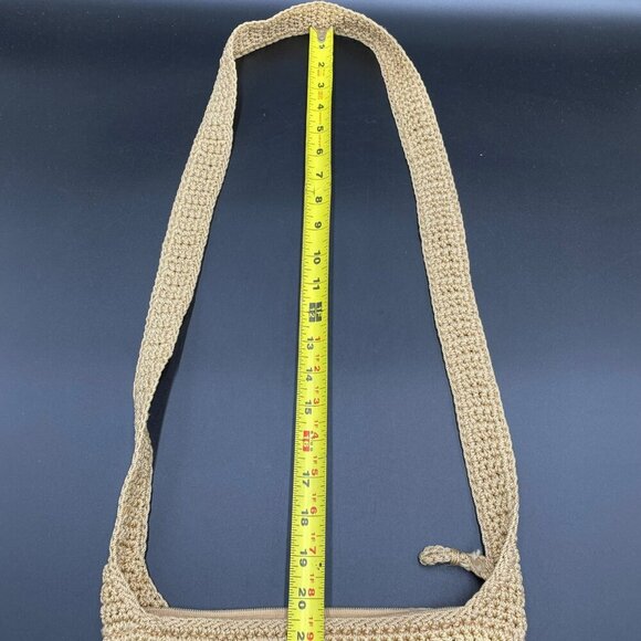 The Sak Neutral Y2K Striped Crochet Knit Crossbody Bag - Picture 5 of 7